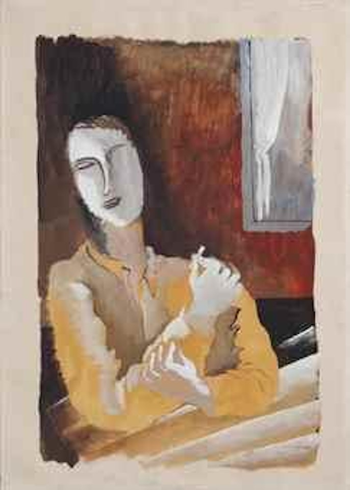 Fumeur au fenêtre by Ossip Zadkine