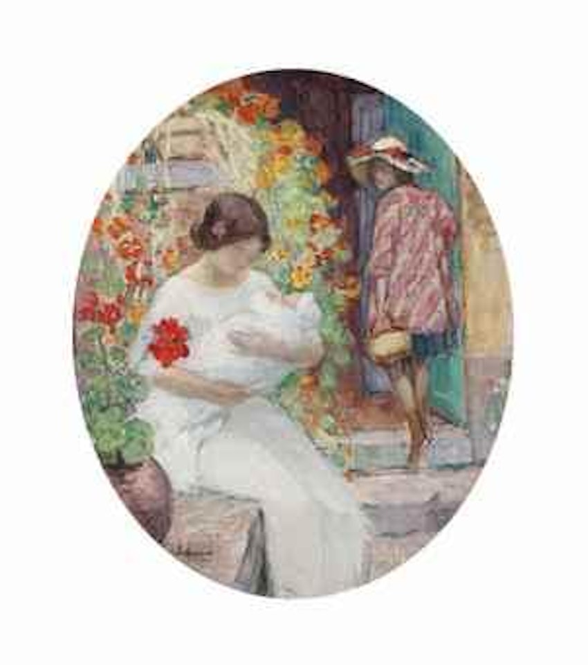 Les enfants Lebasque à Vézillon by Henri Lebasque