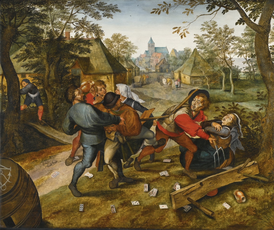THE PEASANTS' BRAWL 'LA RIXE DES PAYSANS' by Pieter Brueghel the Younger
