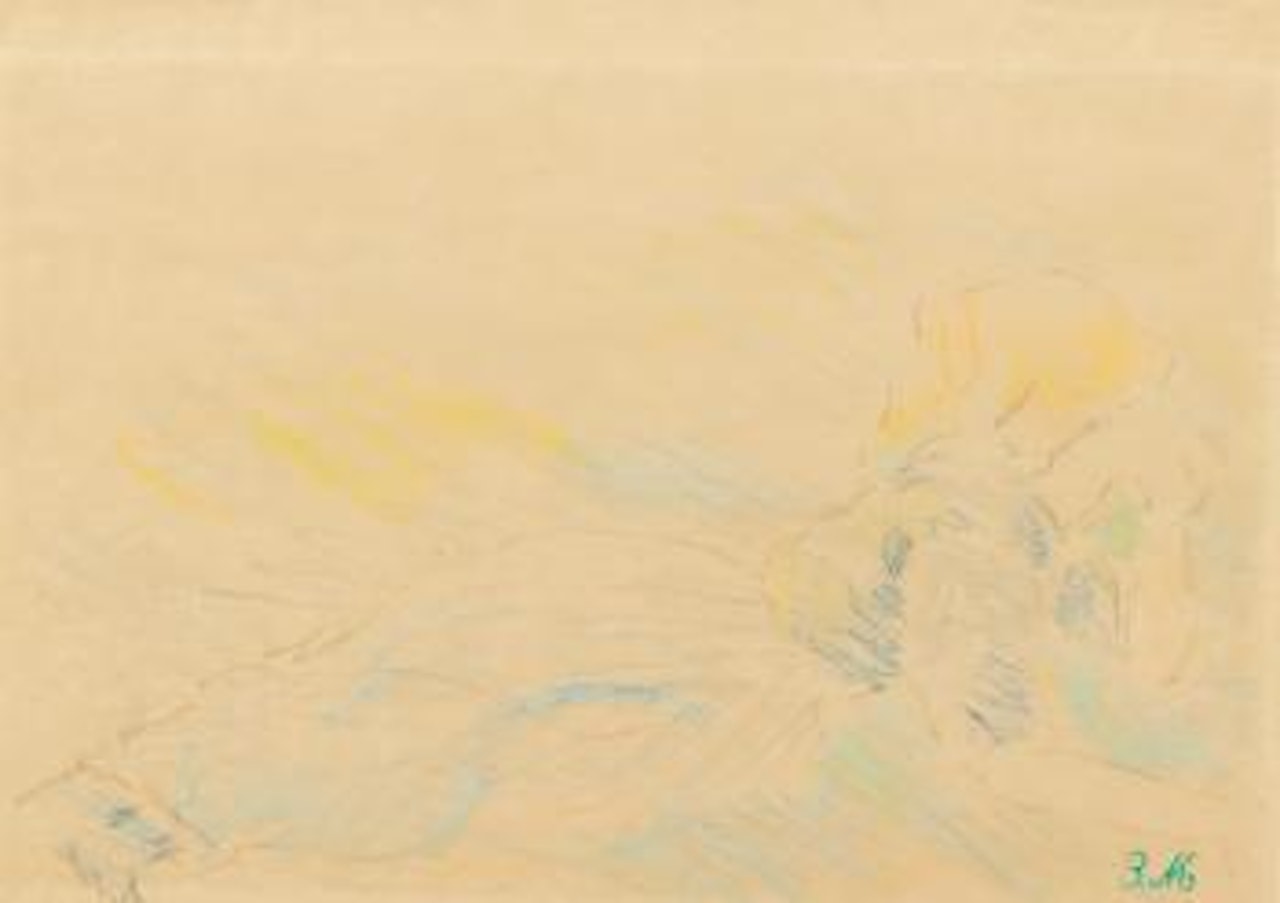 Jeune paysanne allongée by Berthe Morisot