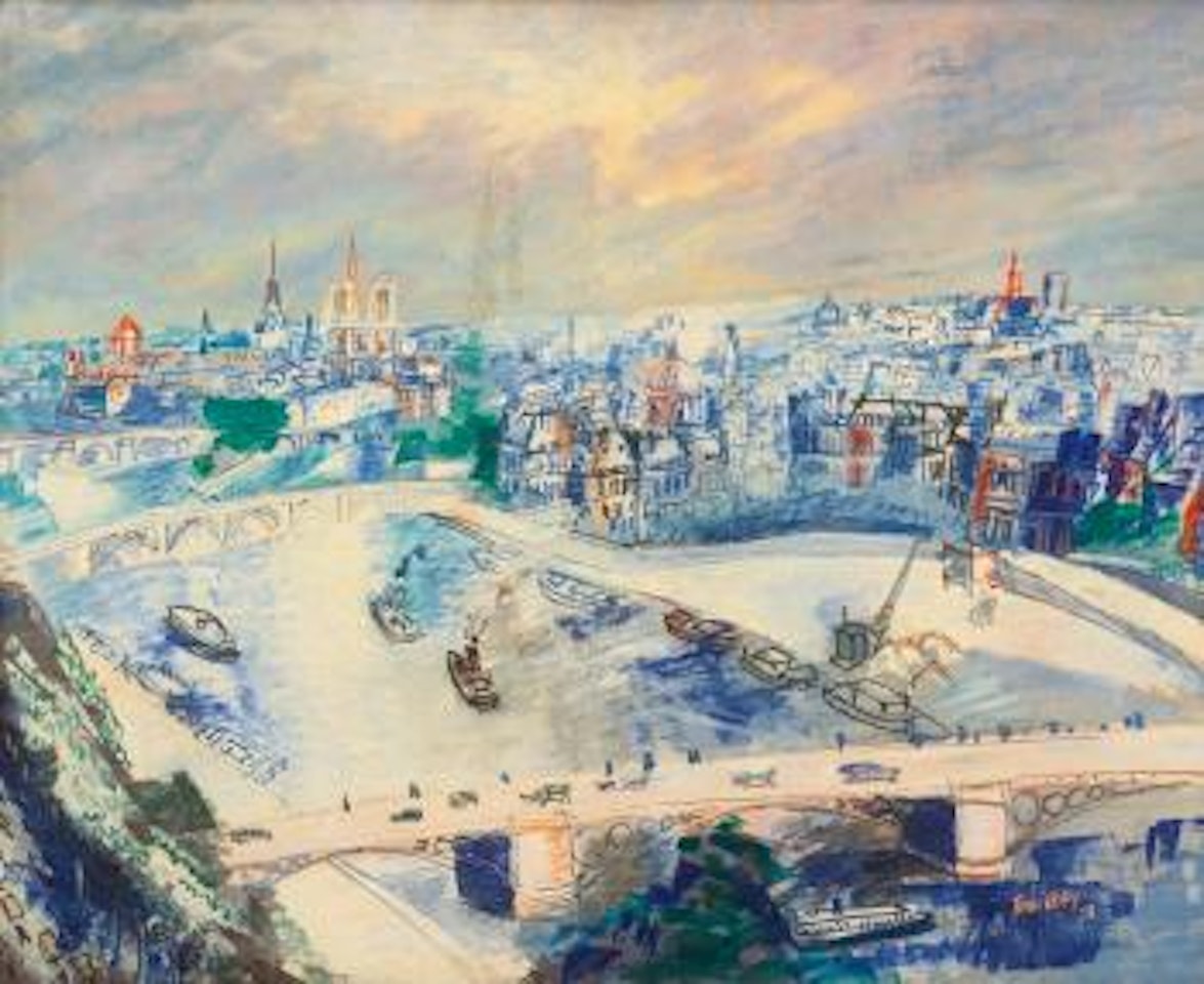 Le pont du carrousel by Jean Dufy