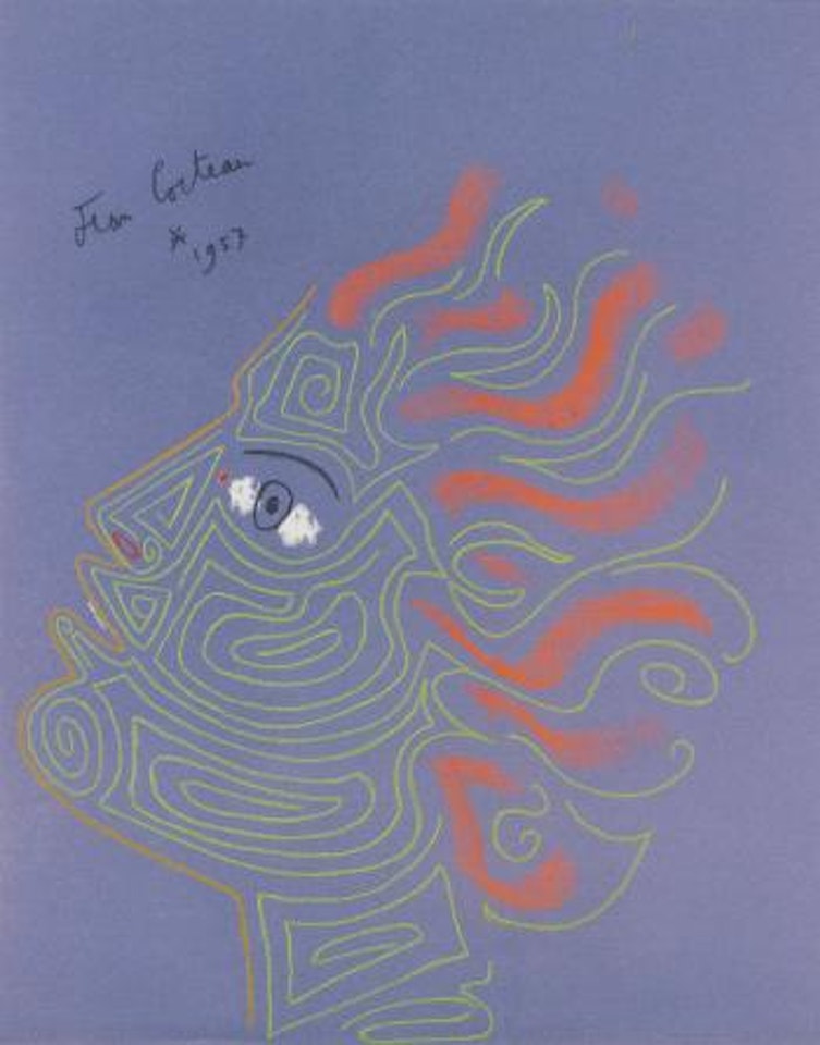 Profil aux Arabesques by Jean Cocteau