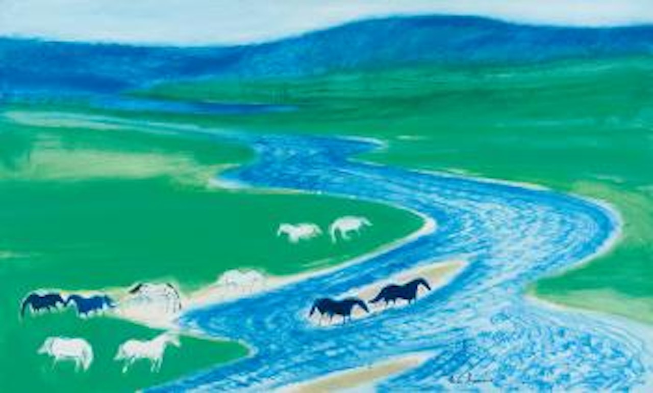La Rivière Bleue by André Brasilier