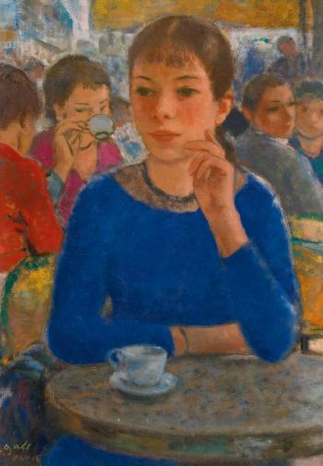 Pensive en Bleu, Brasserie Edgar Quinet, Montparnasse by François Gall