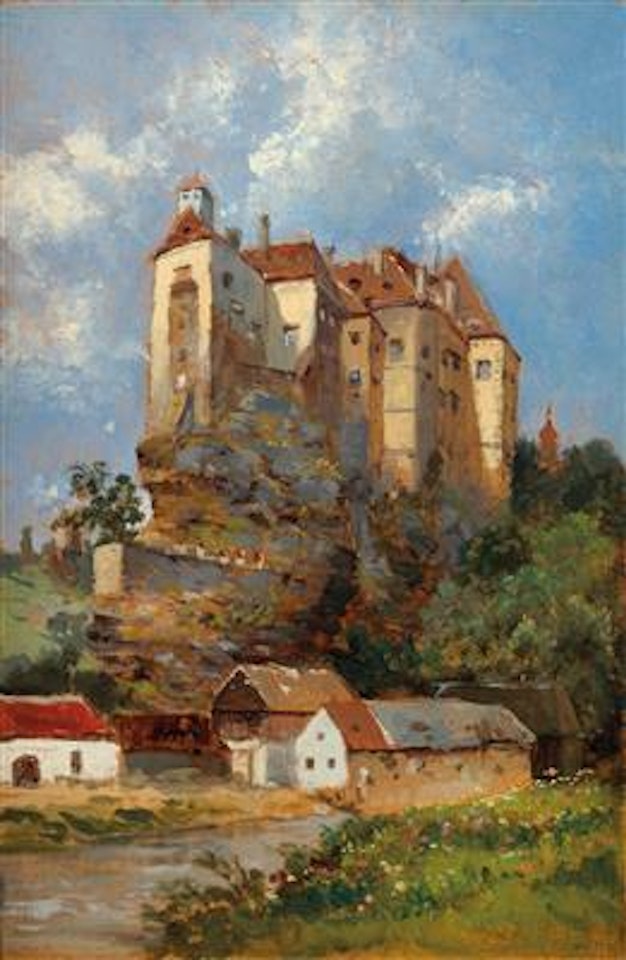 View of Schloß Raabs by Theodor von Hörmann