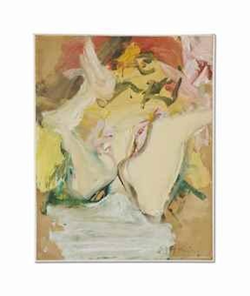Woman on a Sign IV by Willem de Kooning