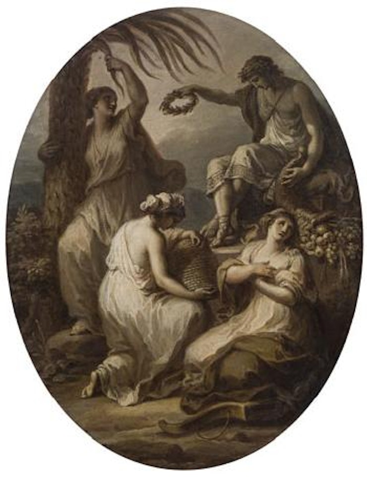 Industry, attended by Patience […] by Angelica Kauffmann