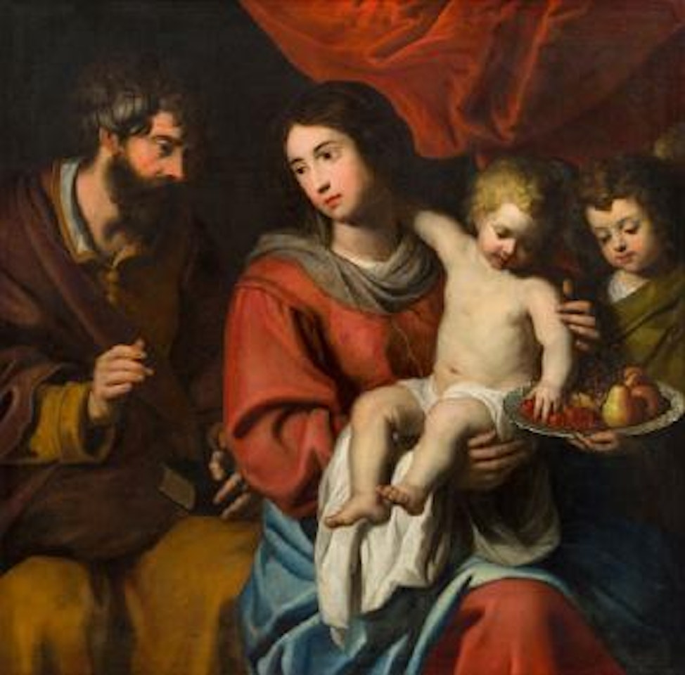 Holy Family with Angel and Fruit Bowl by Peter Paul Rubens