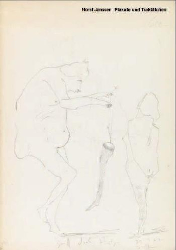 Grüß dich Hentzen by Horst Janssen