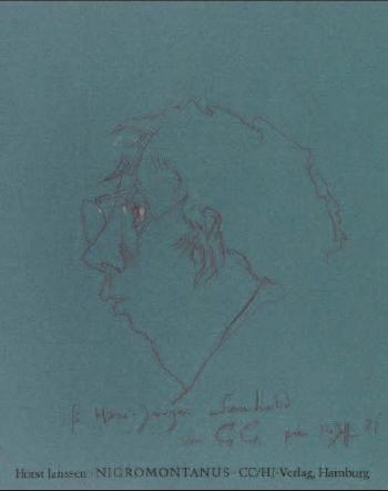 Selbst im Profil nach links by Horst Janssen