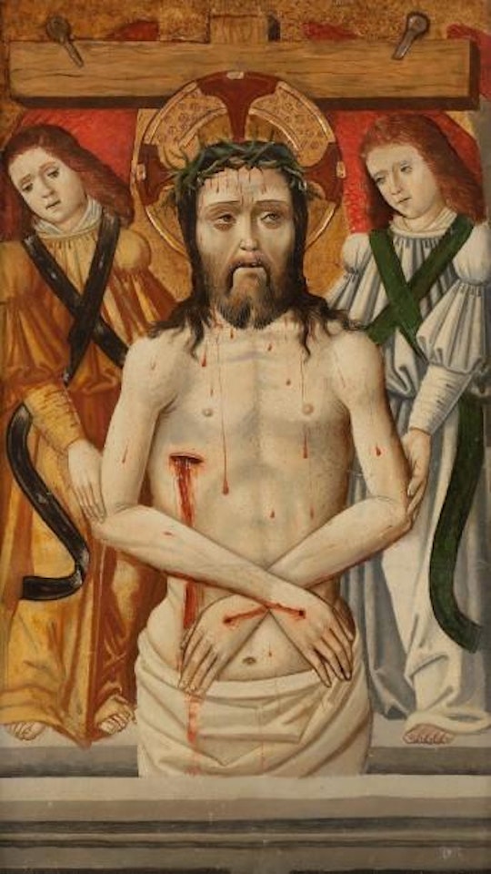 Le Christ soutenu par des anges by Spanish School