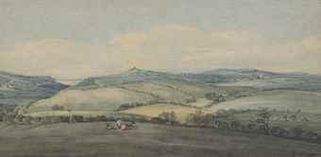 Above Lyme Regis, looking across Marshwood Vale, Dorset by Thomas Girtin