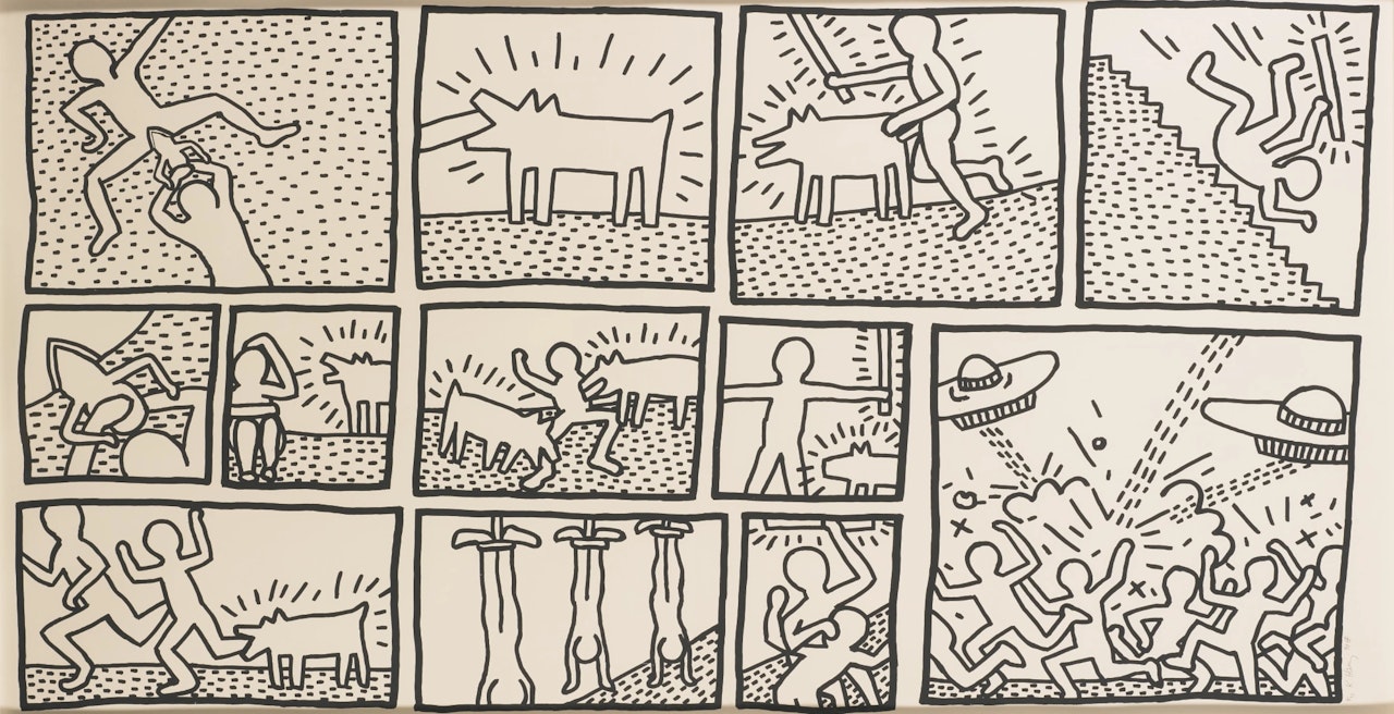 Blueprint Drawings 1 by Keith Haring
