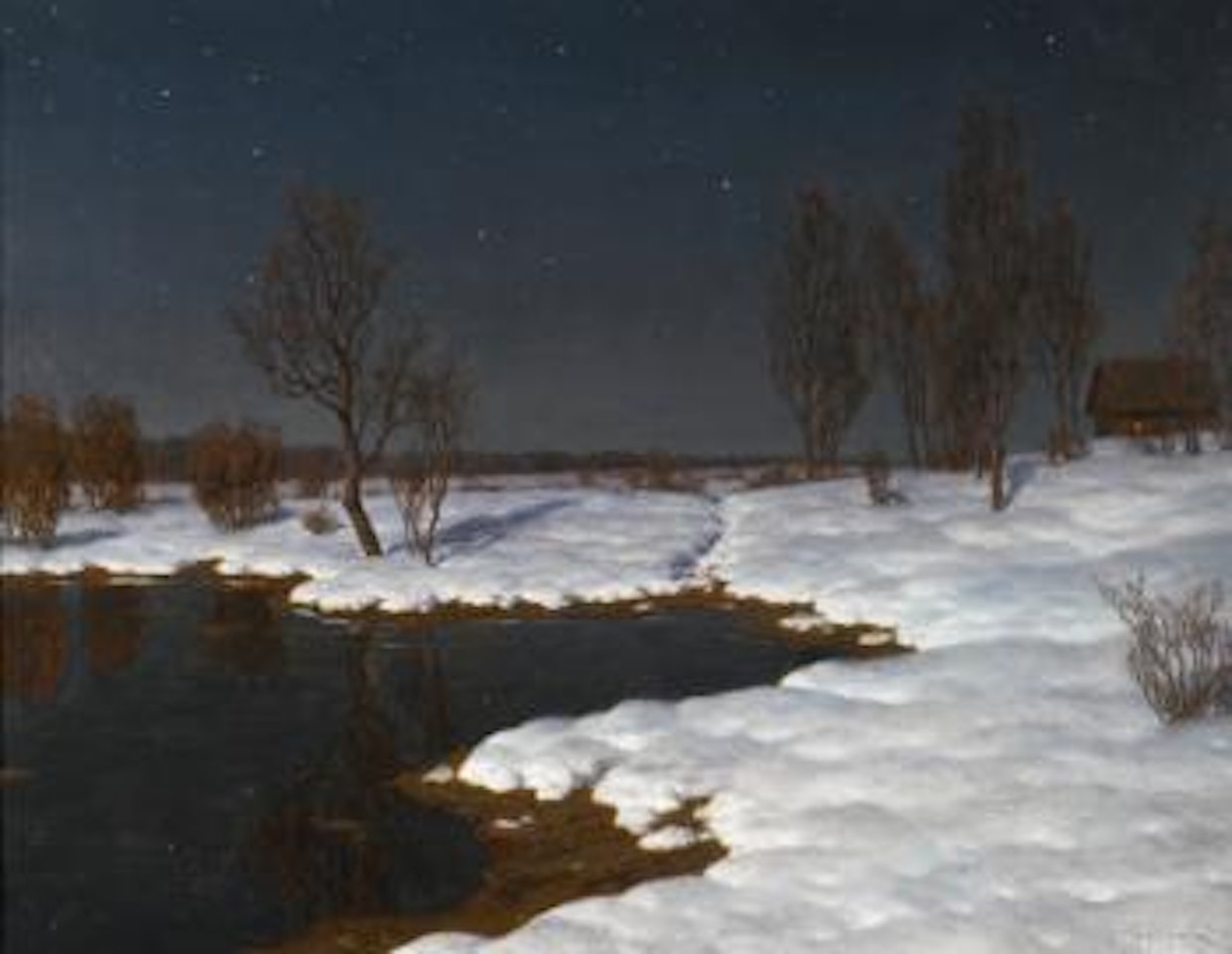 Winter Landscape by Ivan Fedorovich Choultse