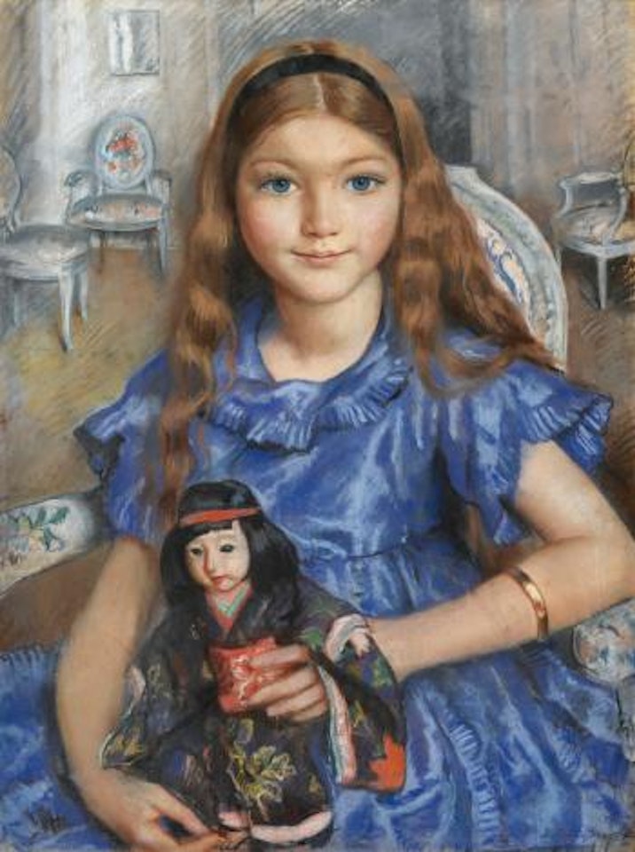 Girl with a Doll by Zinaida Serebriakova