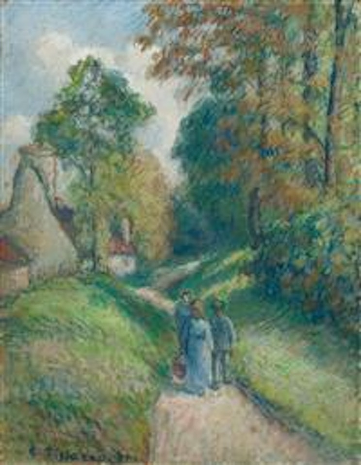 Paysage Avec Trois Paysans by Camille Pissarro