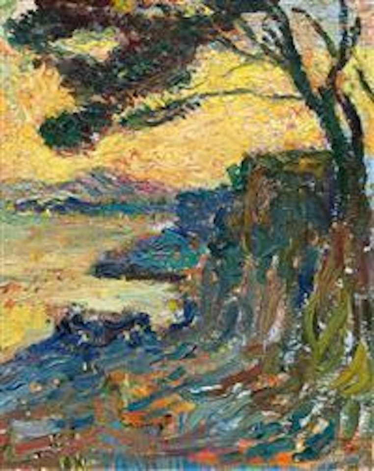 Coucher De Soleil Sur La Baie by Henri Jean Guillaume Martin
