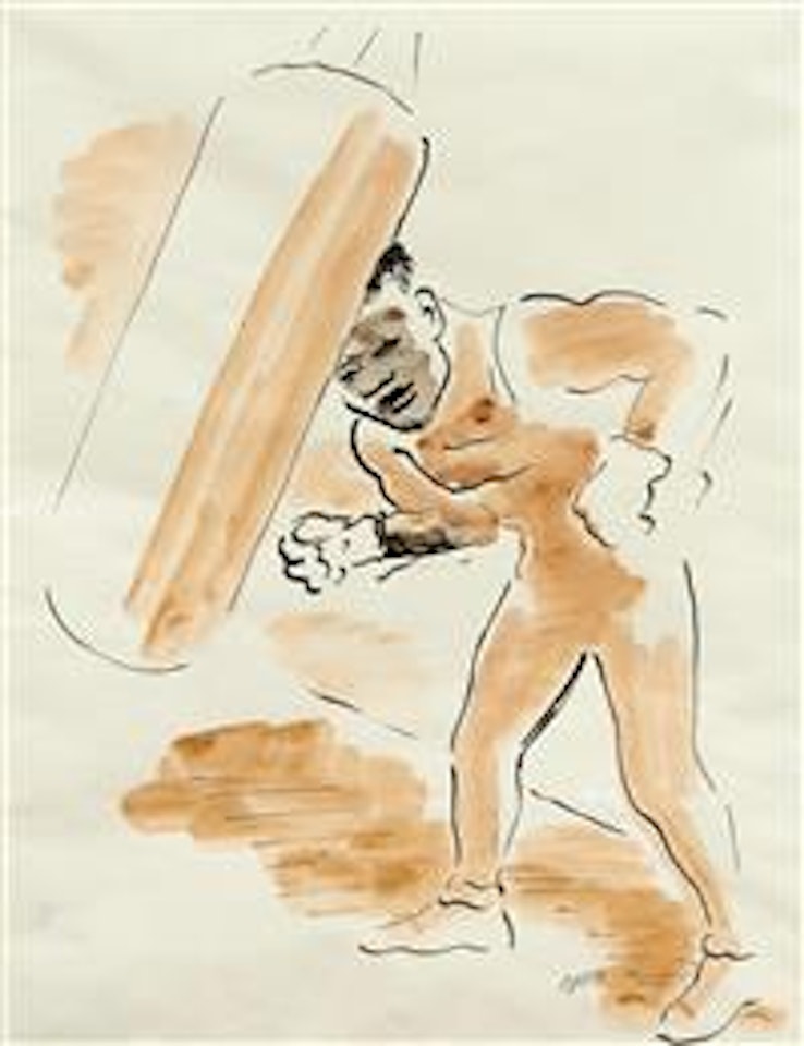 Joe Louis Punching The Bag by George Grosz