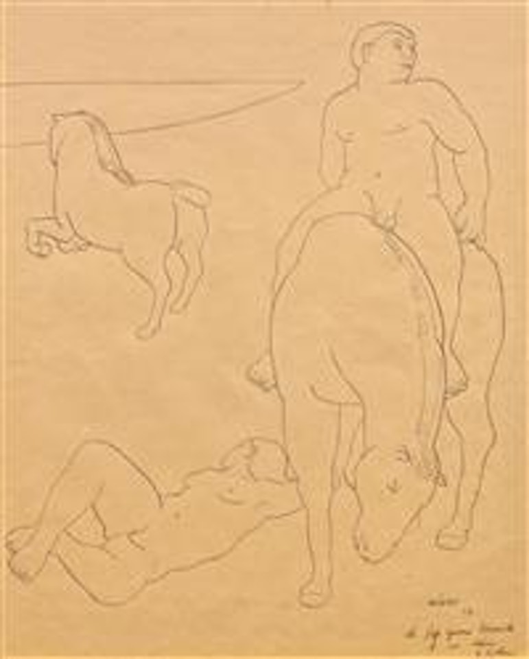 Figurenkomposition by Fernando Botero