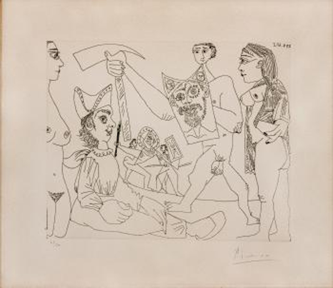 Spectacle de gladiateurs by Pablo Picasso