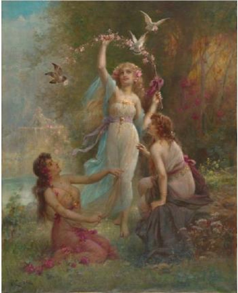 Tre kvinner by Hans Zatzka