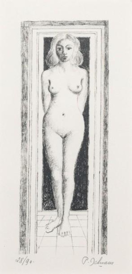 Nais Devêtue by Paul Delvaux