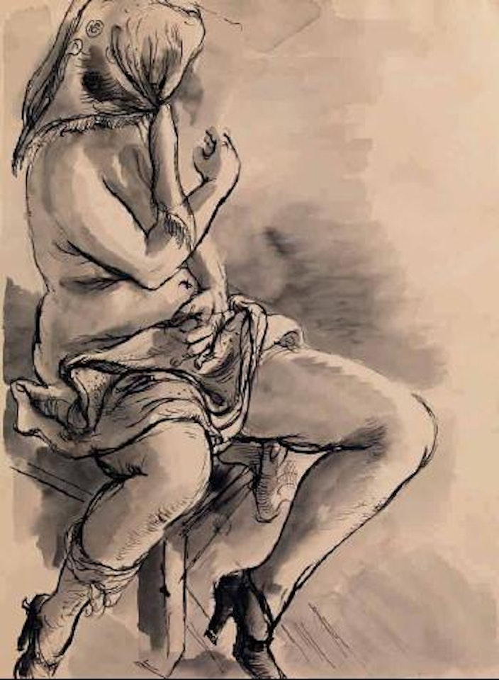 Model Sitting by George Grosz