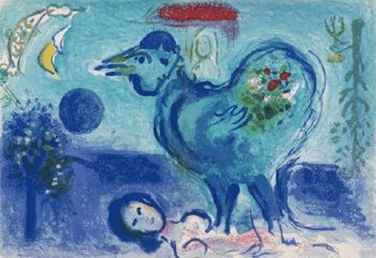 Paysage au Coq by Marc Chagall