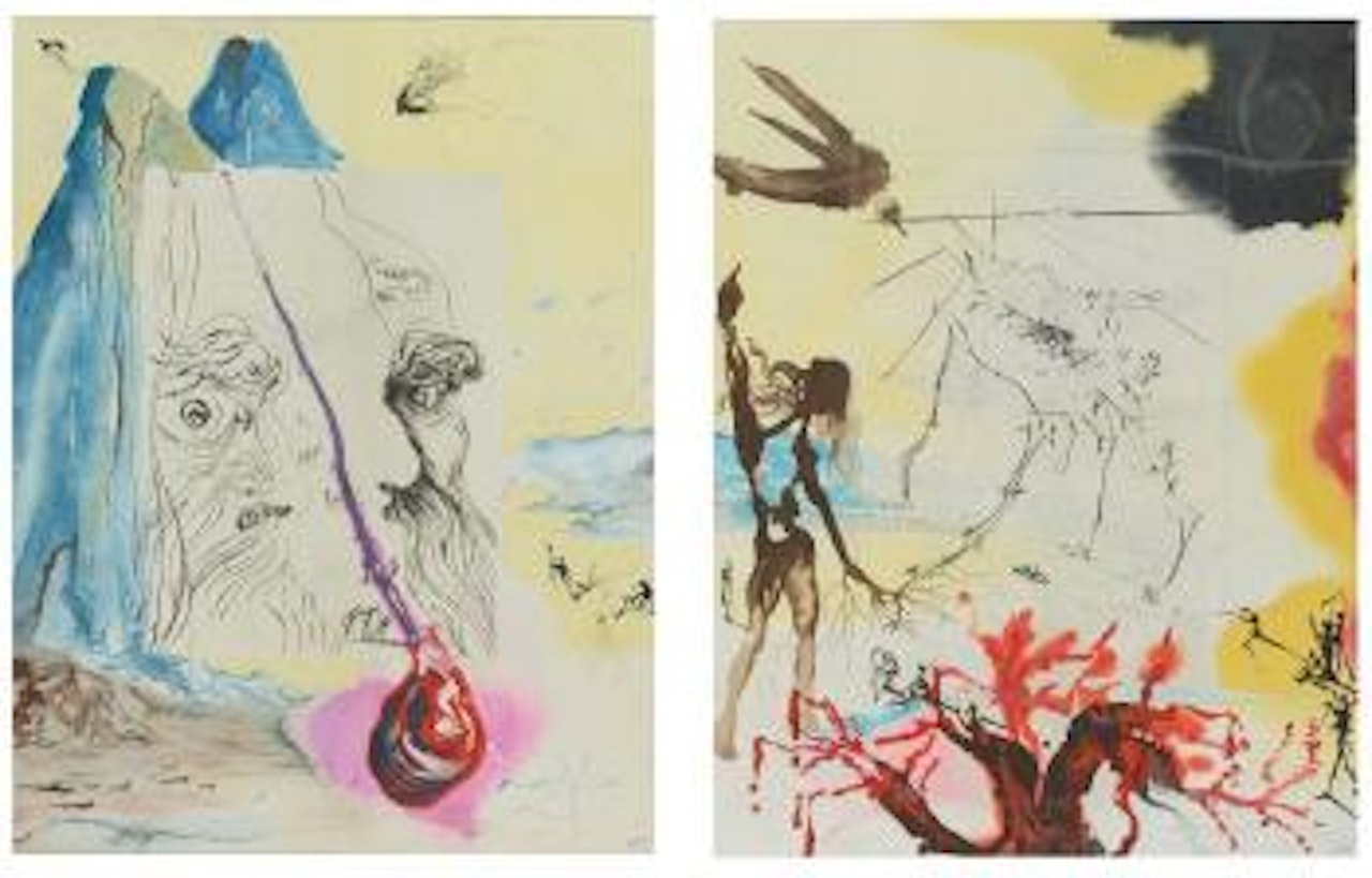 La larmes de sang. La famine by Salvador Dali