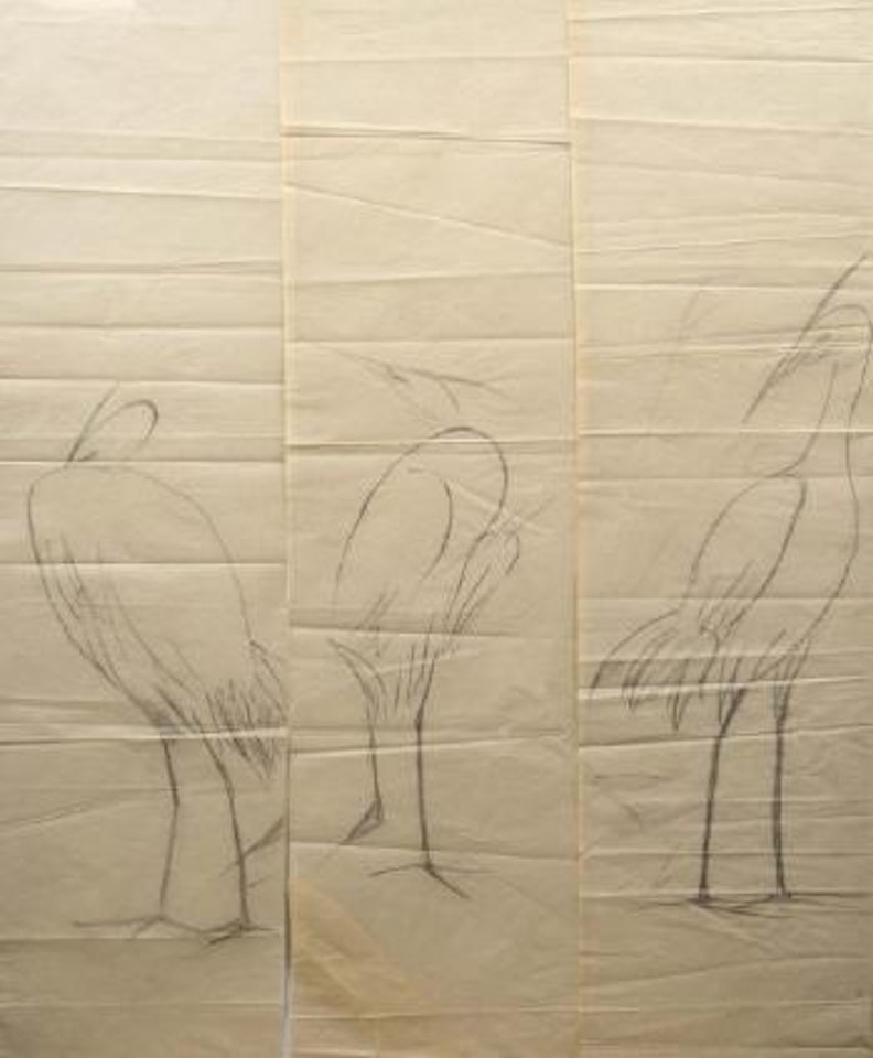 Trois aigrettes by Lin Fengmian