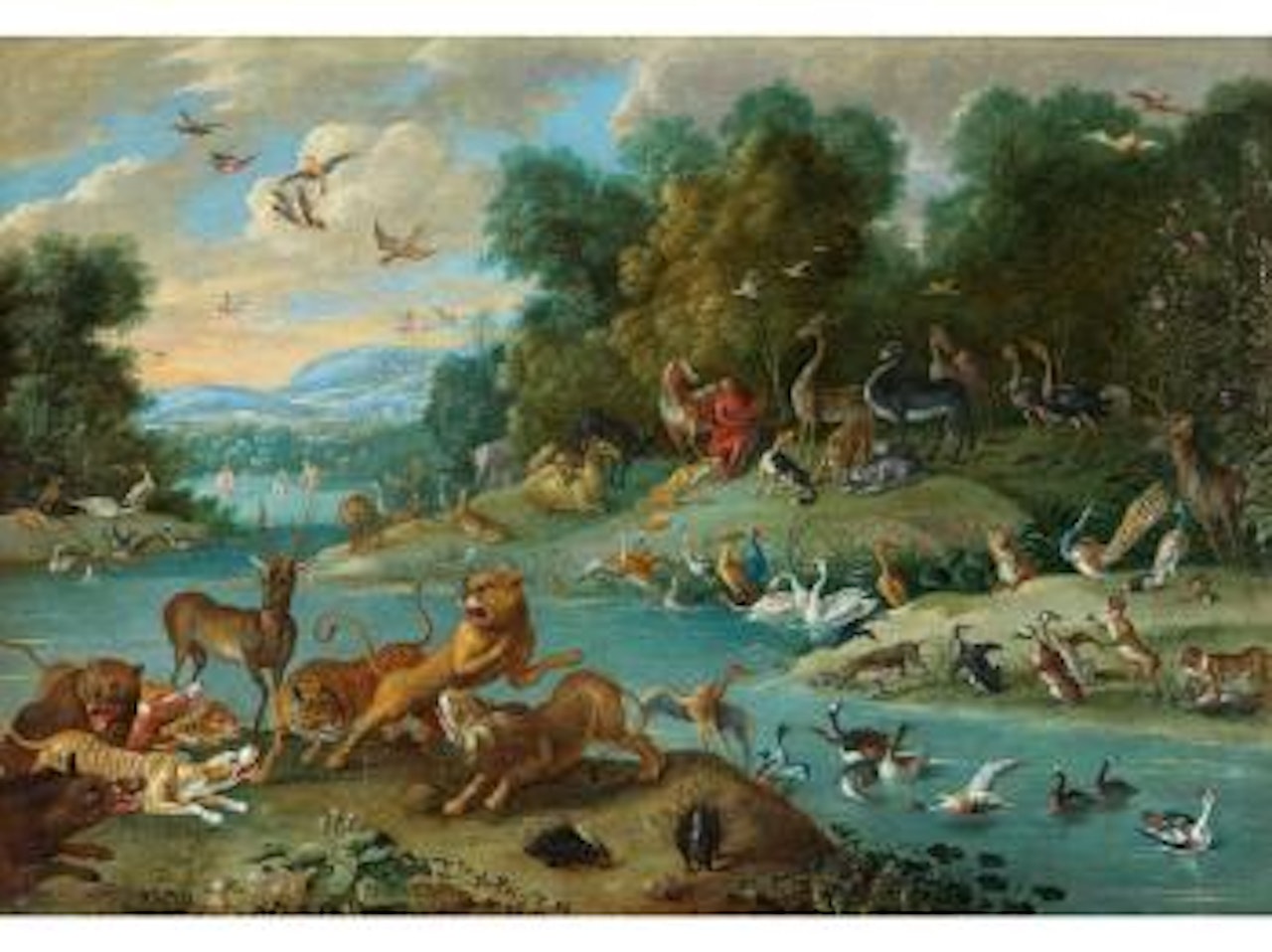 Paradieslandschaft mit Orpheus by Jan Van Kessel The Elder