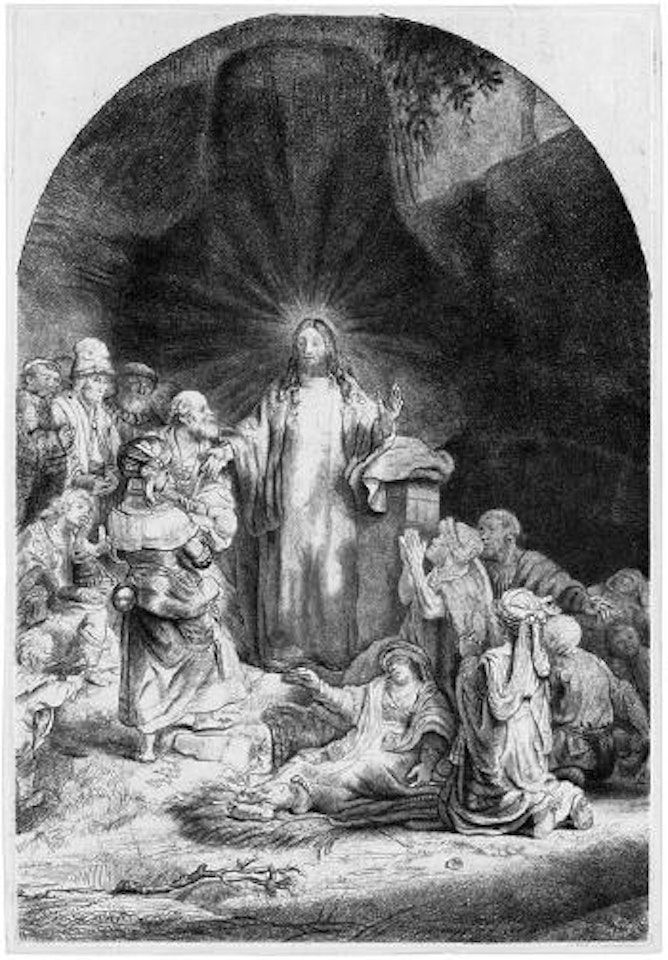 Christus heilt die Kranken, genannt das Hundertguldenblatt by Attributed to Rembrandt Harmensz van Rijn