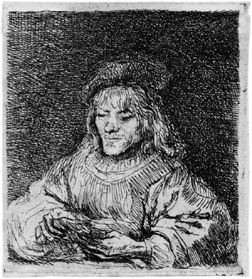 Der Kartenspieler by Attributed to Rembrandt Harmensz van Rijn