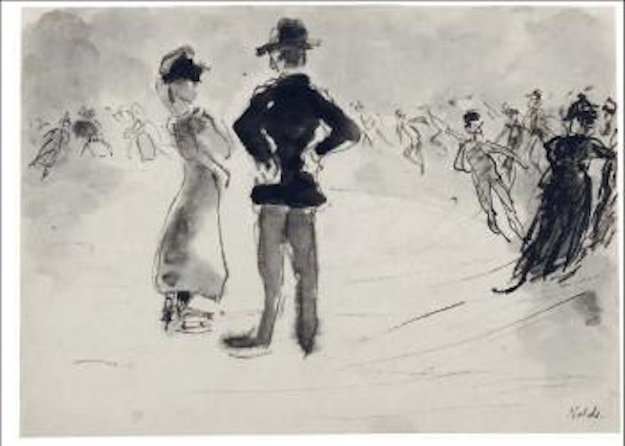 Schlittschuhläufer by Emil Nolde