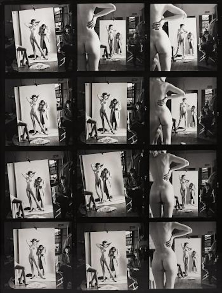 Self Portrait with Wife and Models, Paris by Helmut Newton