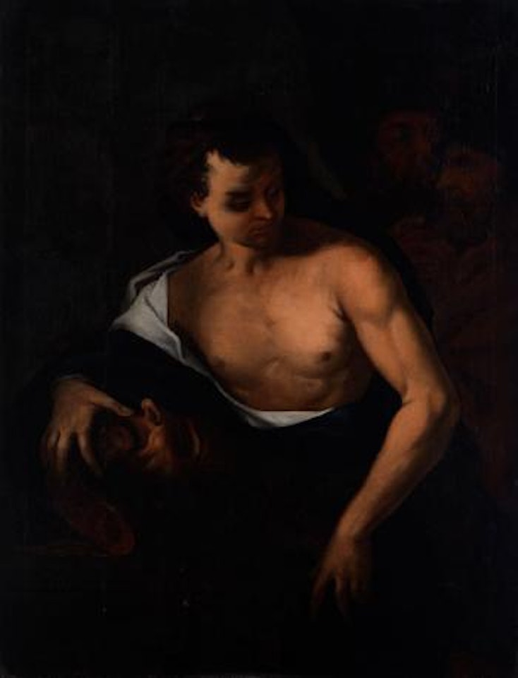 David mit dem Haupt des Goliath by Venetian School