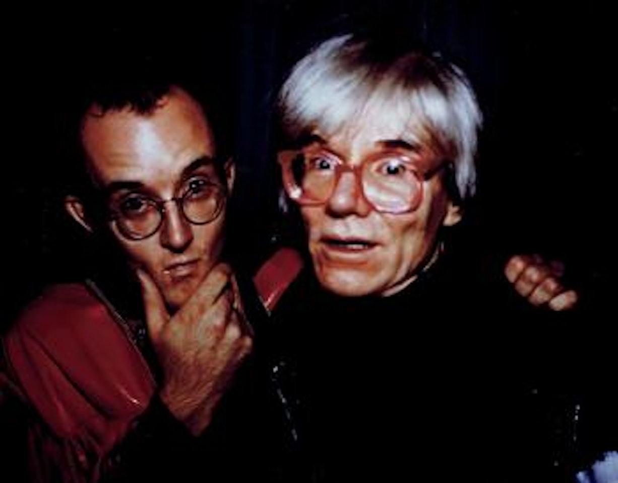 Andy Warhol and Keith Haring at Palladium, N.Y by Nan Goldin
