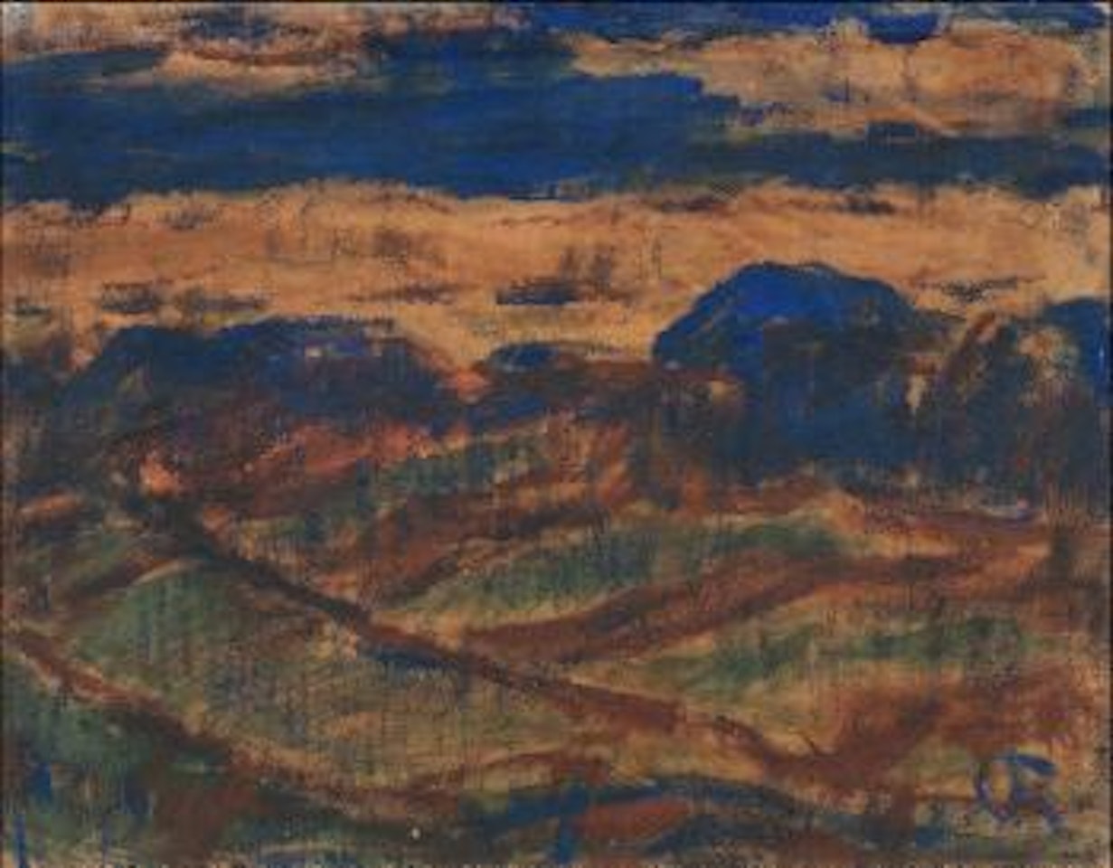 Hügelige Landschaft by Christian Rohlfs