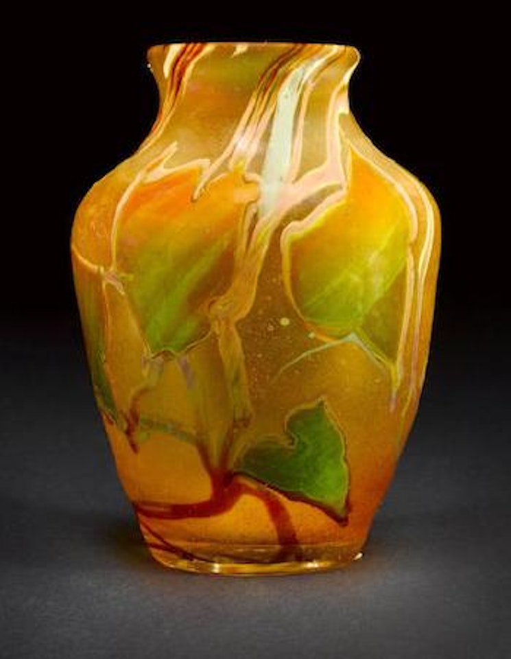 Autumn Leaf Paperweight Vase by Tiffany Studios