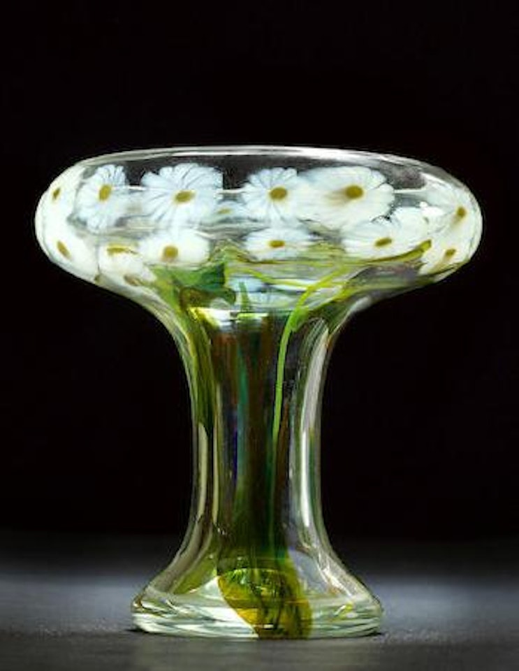Shasta Daisy Paperweight Vase by Tiffany Studios