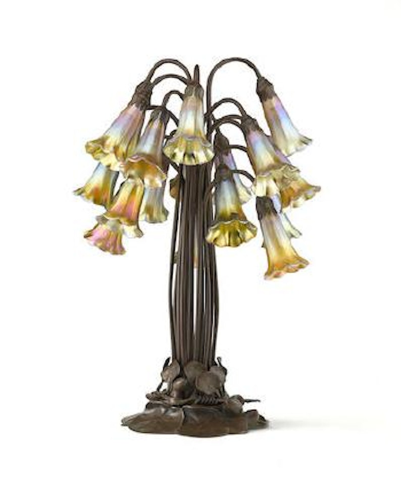 18-Light Pond Lily Table Lamp by Tiffany Studios