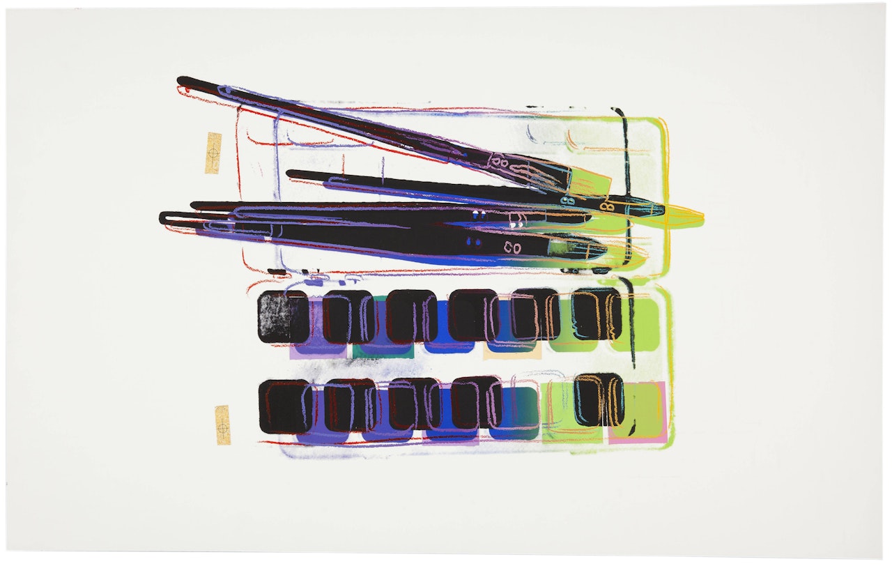 Watercolor Paint Kit With Brushes by Andy Warhol