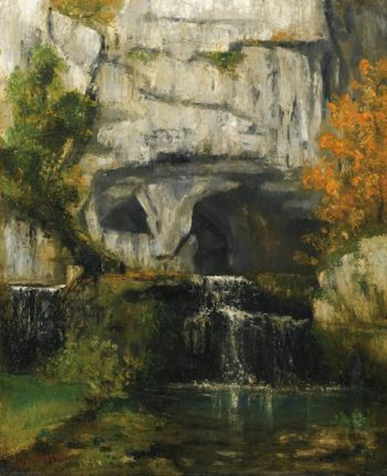 La source du lison by Gustave Courbet