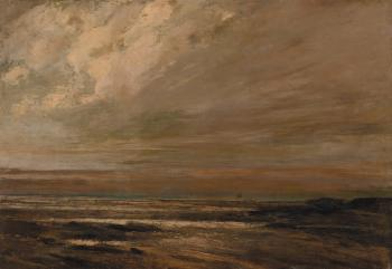 Paysage marin, environs de Trouville by Gustave Courbet