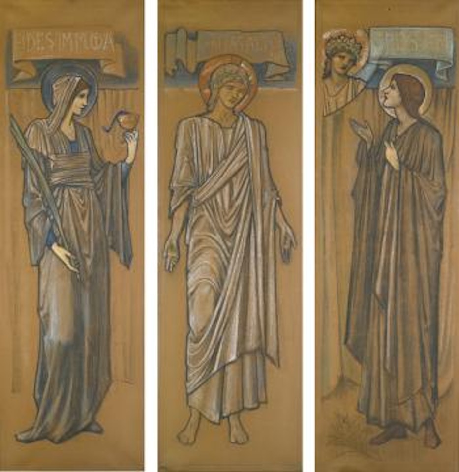 Faith; Charity; Hope by Edward Coley Burne-Jones