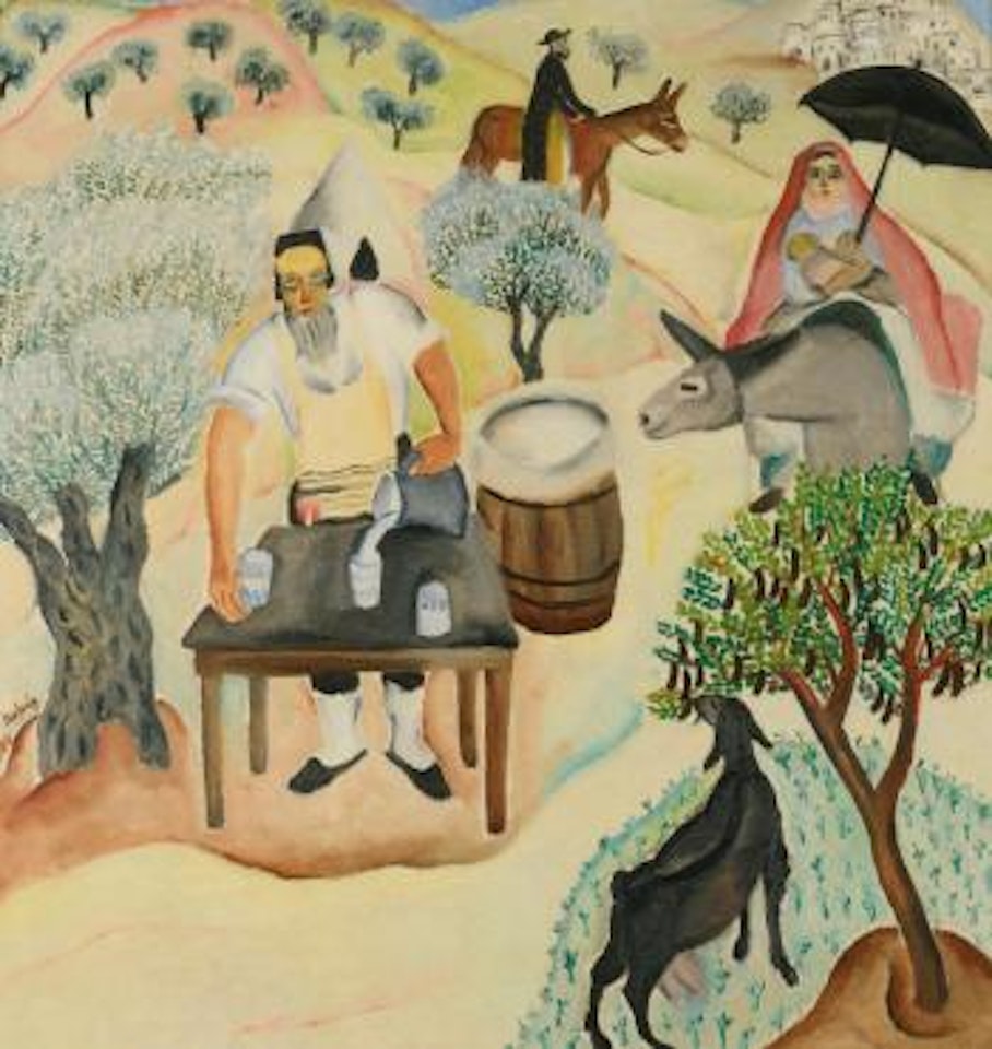 The Road to Meron by Reuven Rubin