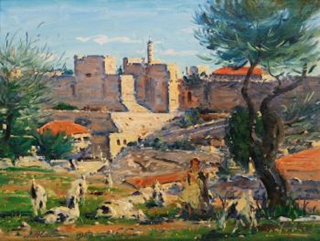 View of Jerusalem by Ludwig Blum