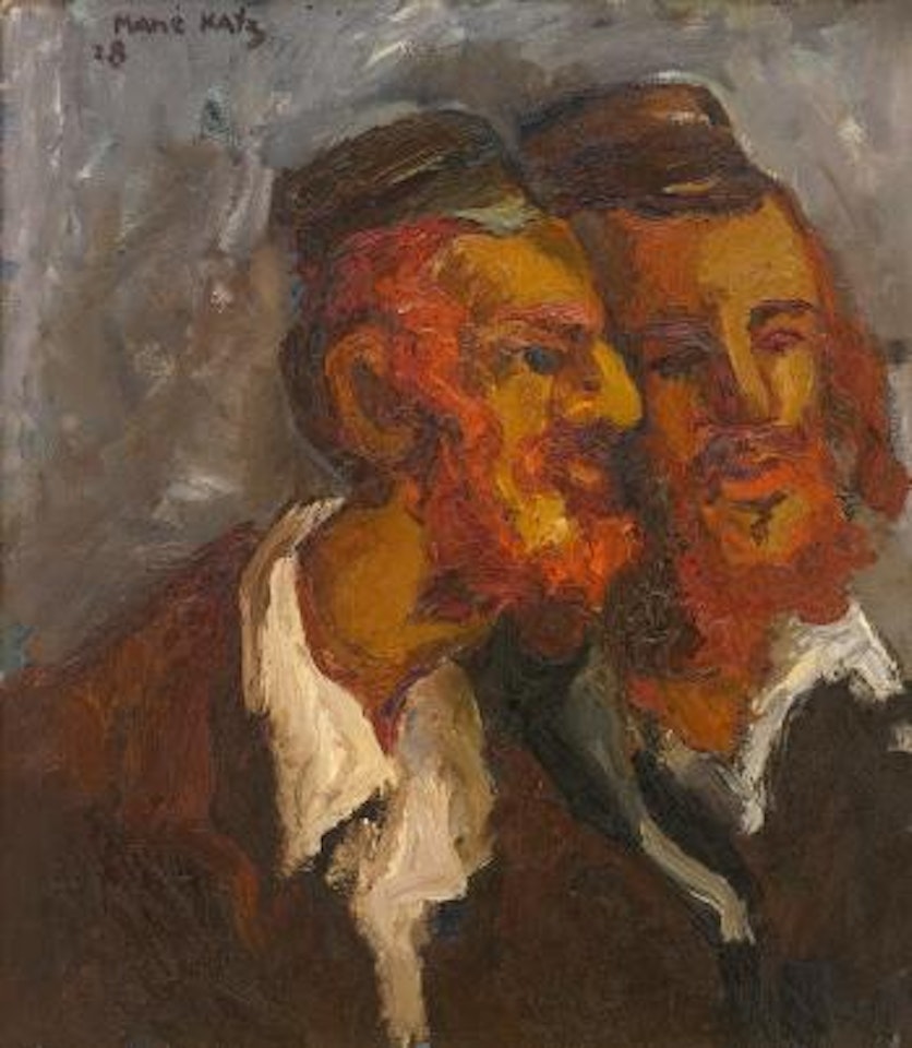 Two Hassidim by Emmanuel Mané-Katz