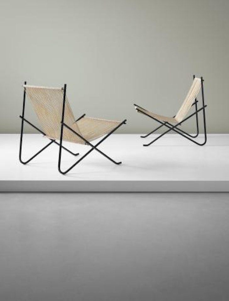 Pair of rare 'Holscher' lounge chairs by Poul Kjaerholm