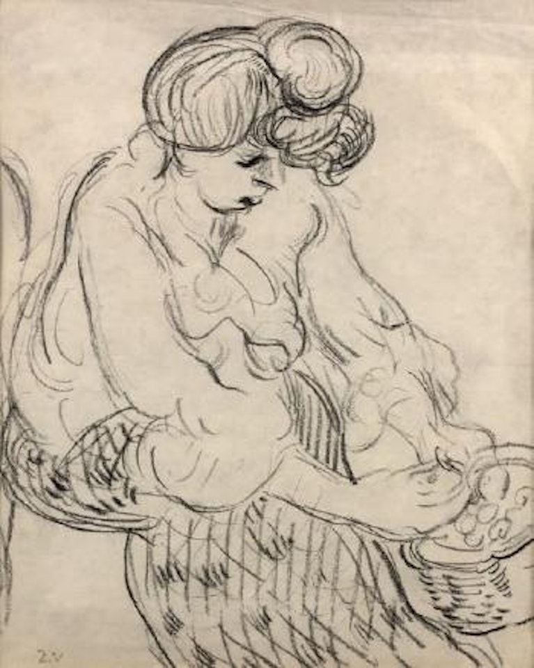 Femme épluchant des pommes de terre by Louis Valtat
